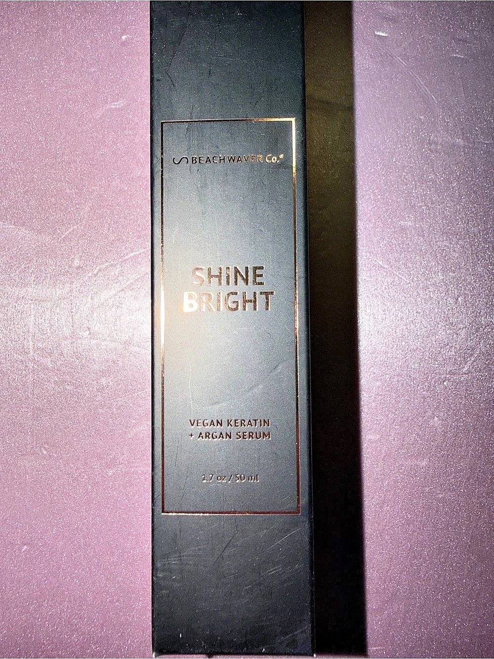 NIB Beachwaver Co Shine Bright Vegan Keratin Argan Hair Serum 50ml